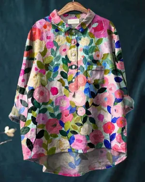 Serena | Blouse with a pretty floral pattern