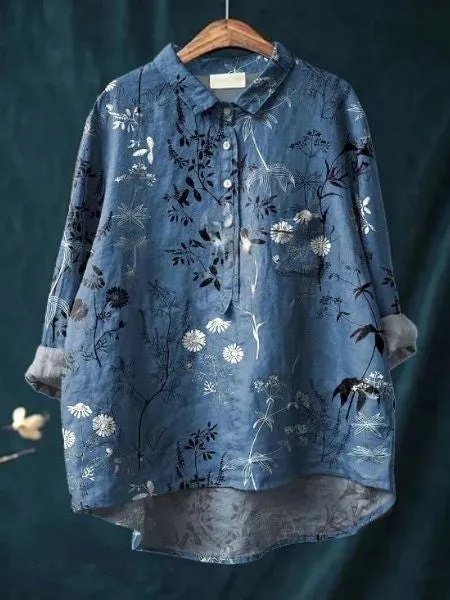 Serena | Blouse with a pretty floral pattern
