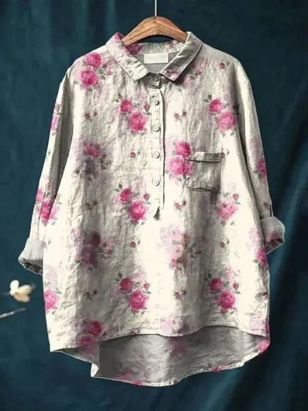 Serena | Blouse with a pretty floral pattern