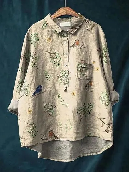 Serena | Blouse with a pretty floral pattern