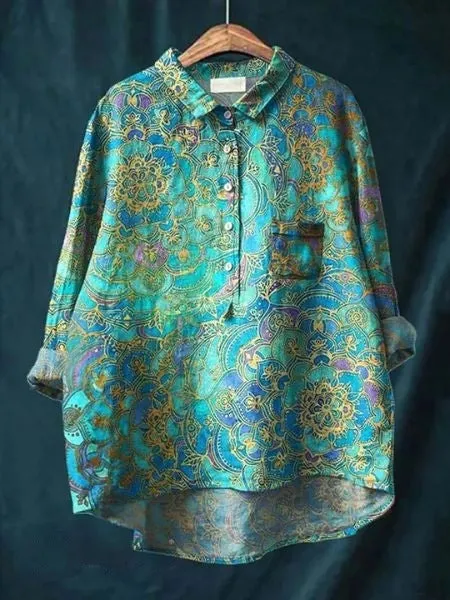 Serena | Blouse with a pretty floral pattern