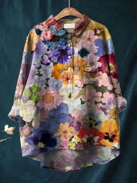 Serena | Blouse with a pretty floral pattern