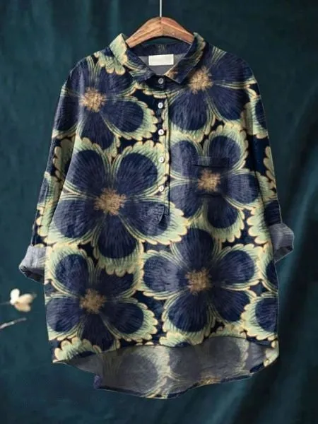 Serena | Blouse with a pretty floral pattern