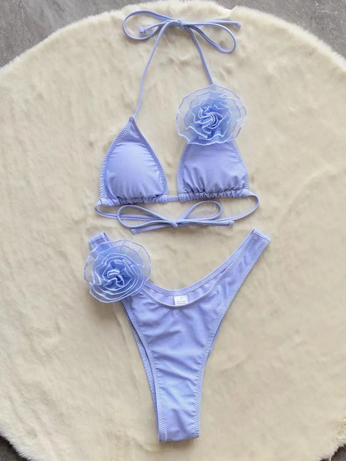 Sexy Floral Bikini Set High Waist Women's Swimsuit Swimwear Micro Bikini Bathing Suit Beachwear