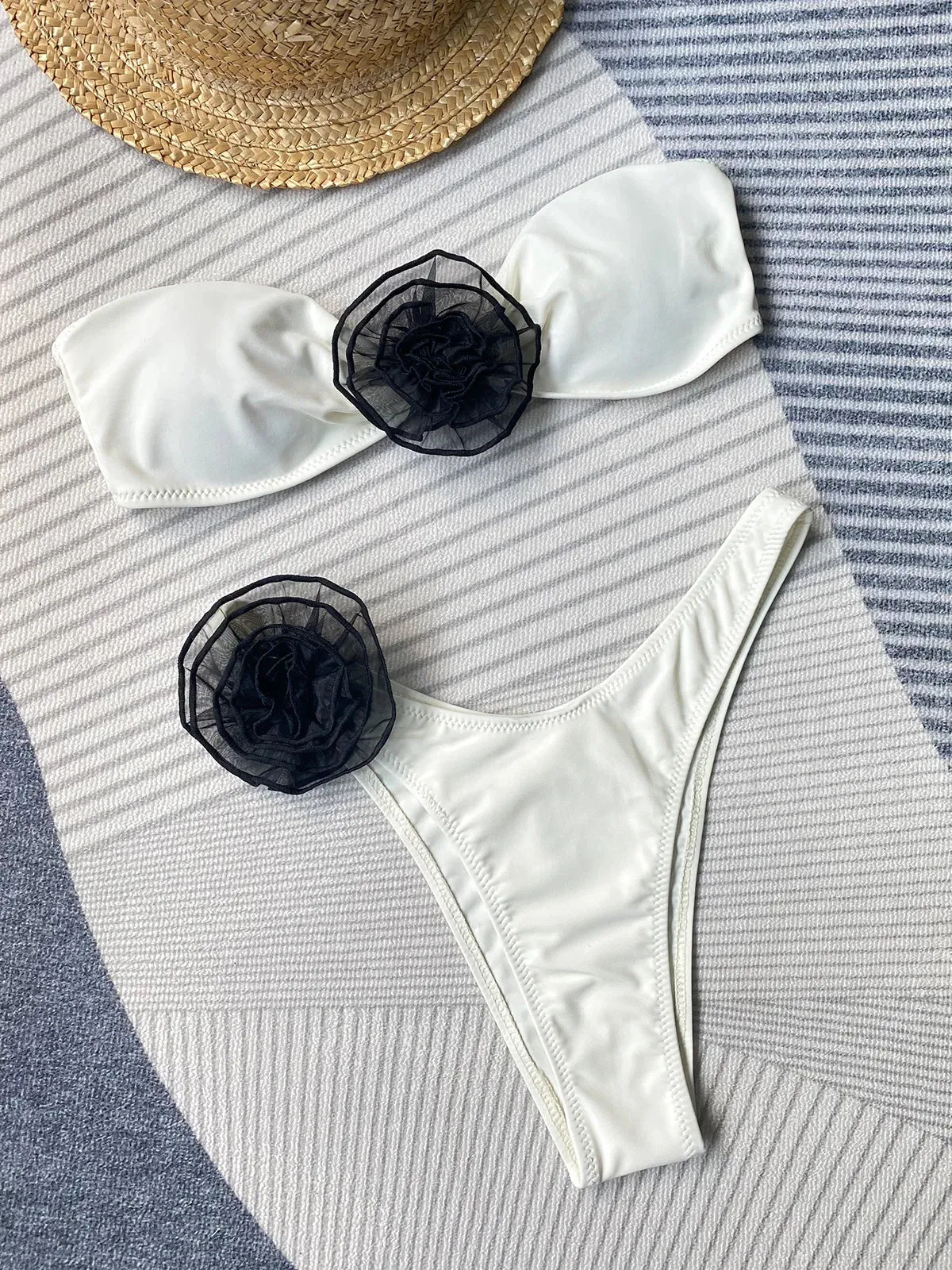 Sexy Floral Bikini Set High Waist Women's Swimsuit Swimwear Micro Bikini Bathing Suit Beachwear