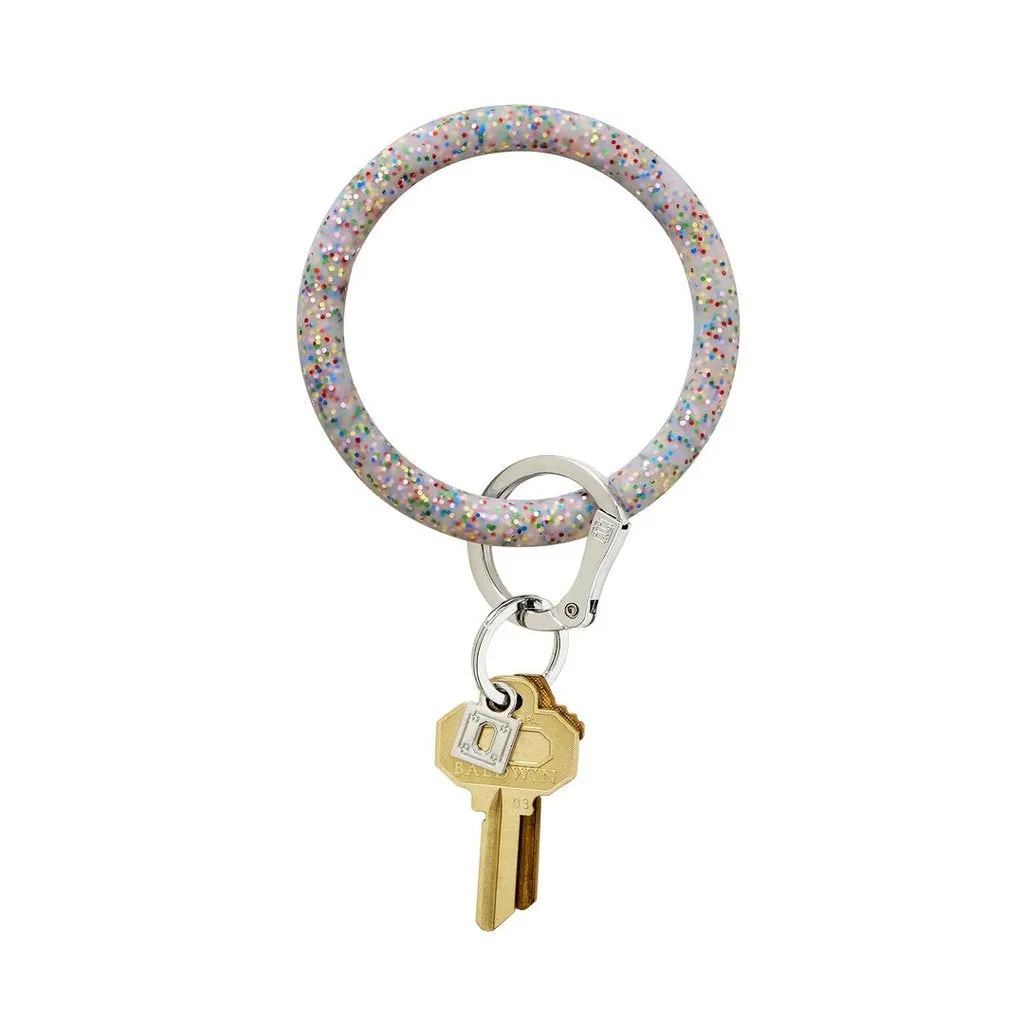 Silicone O-Ring - Rainbow Confetti