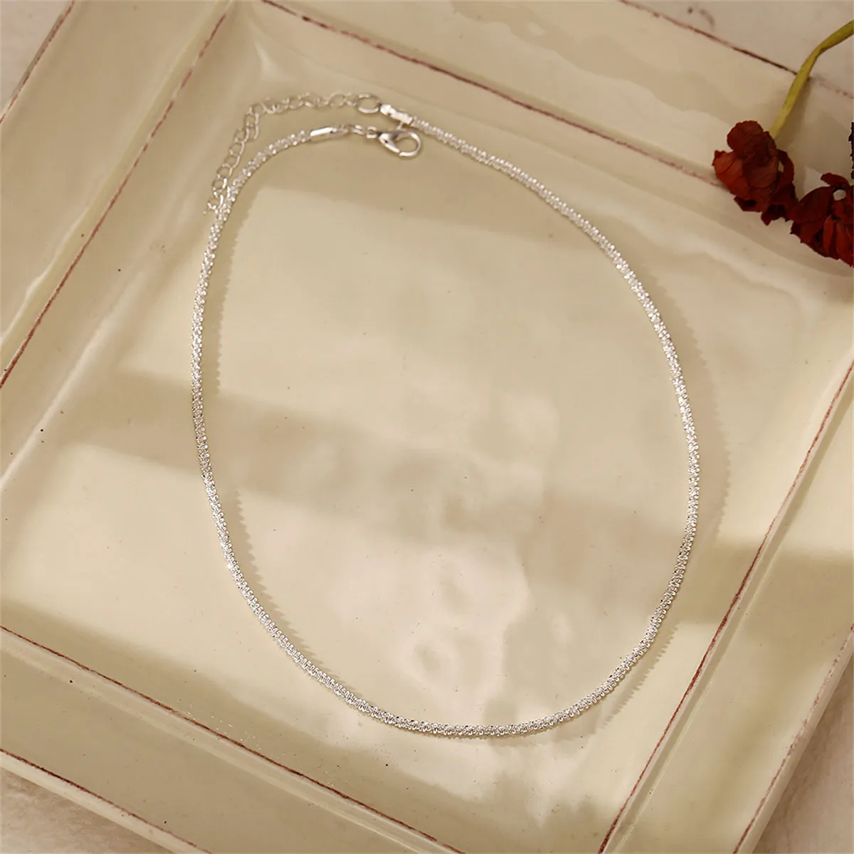 Silver-Plated Twist Choker