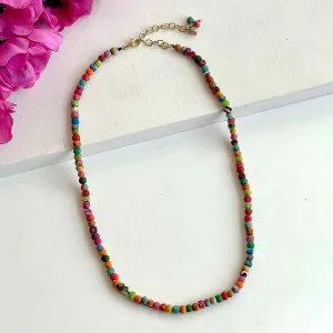 Simple and Classic Recycled Sari Necklace, India