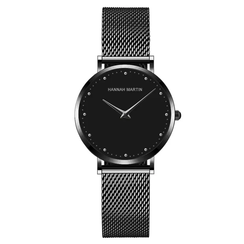 Simple Dial Mesh Strap Women's Watch