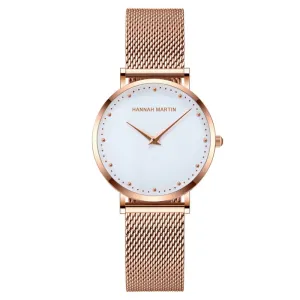 Simple Dial Mesh Strap Women's Watch
