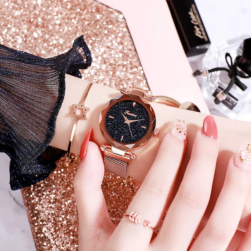 Simple Dial Quartz Women's Watch