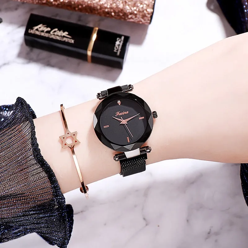 Simple Dial Quartz Women's Watch