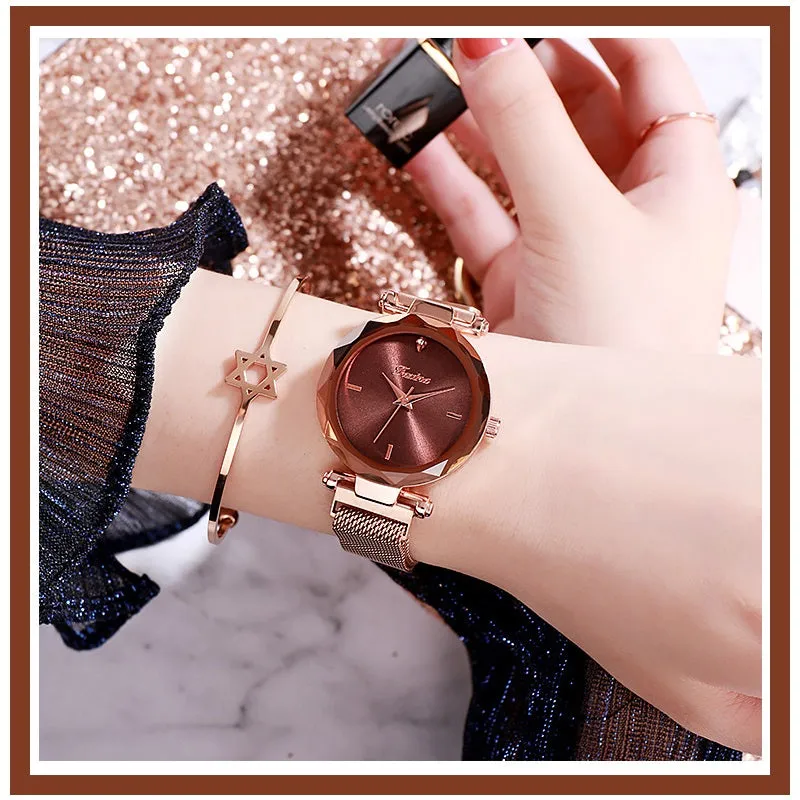 Simple Dial Quartz Women's Watch