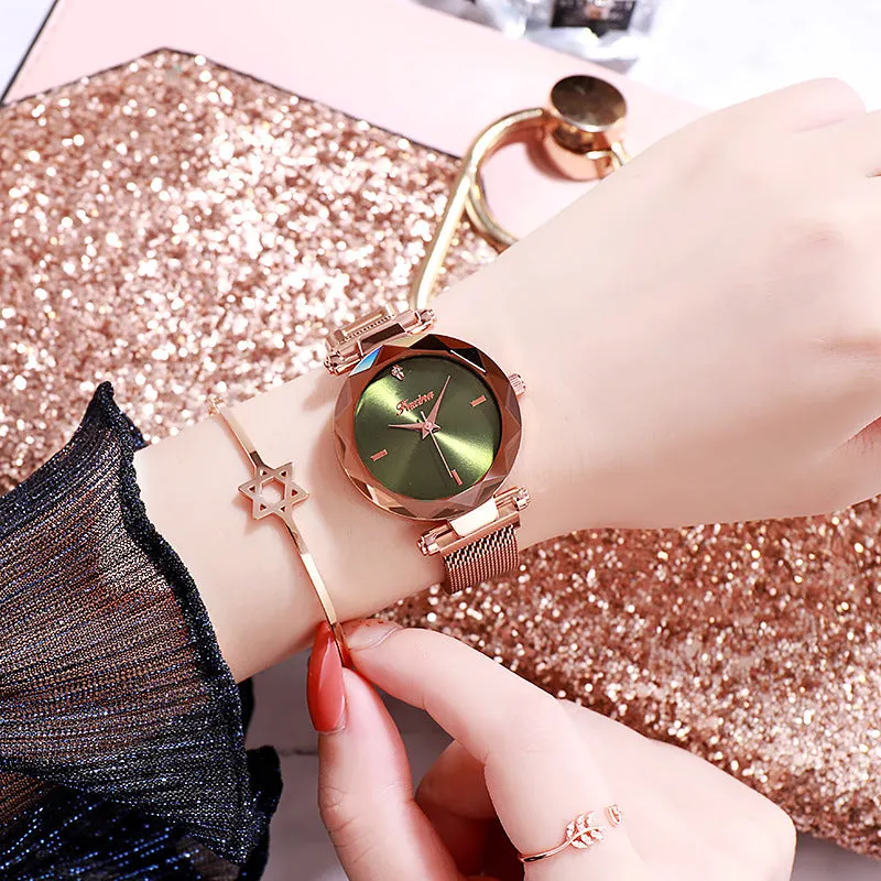 Simple Dial Quartz Women's Watch