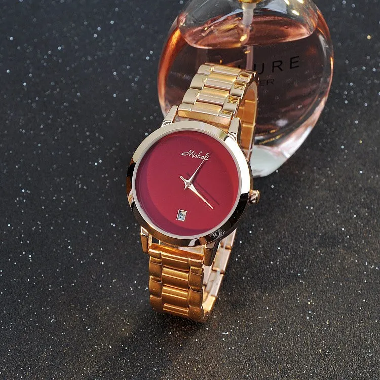 Simple Dial With Calendar Durable Women's Watch