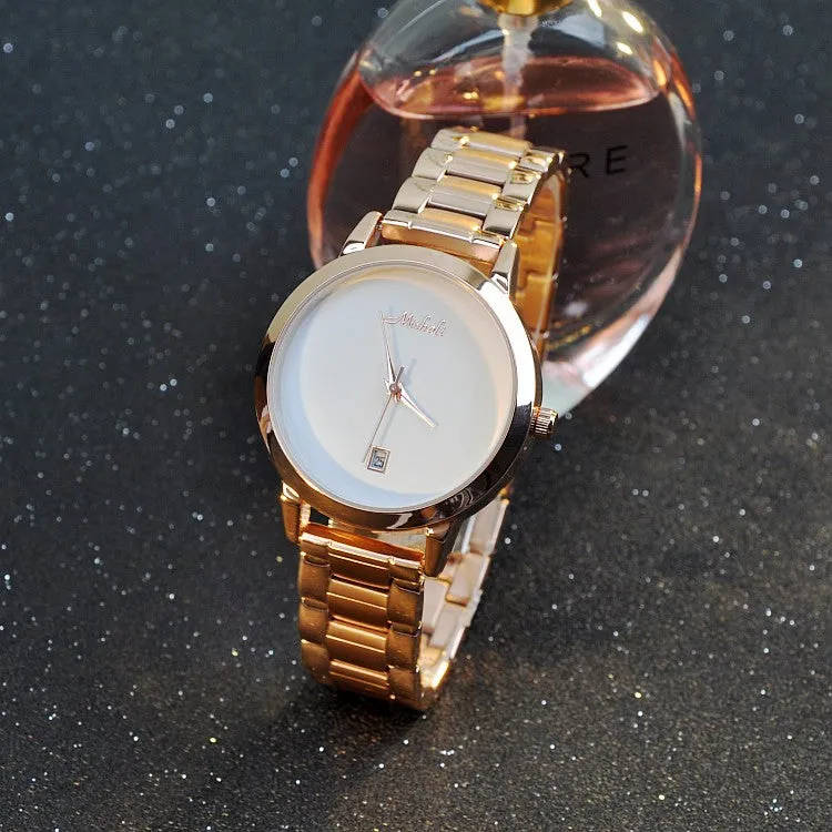 Simple Dial With Calendar Durable Women's Watch