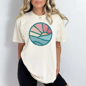 SIMPLE OCEAN SUNSET TEE