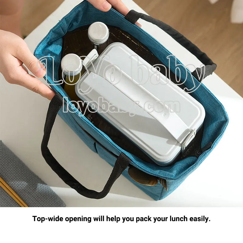 Simple Tote Lunch Bag For Women, With Handles