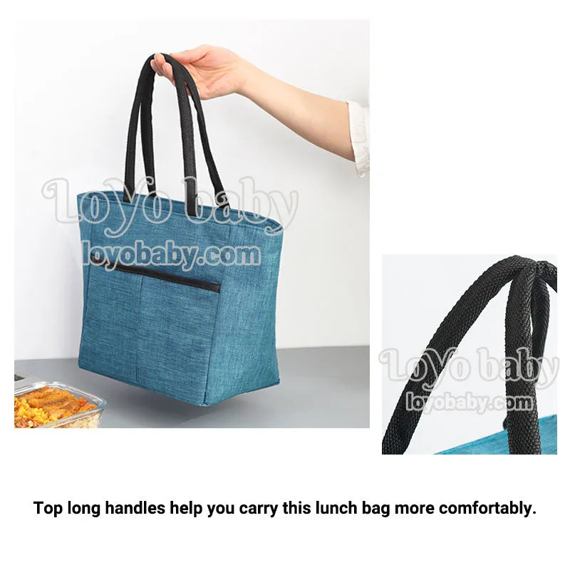Simple Tote Lunch Bag For Women, With Handles