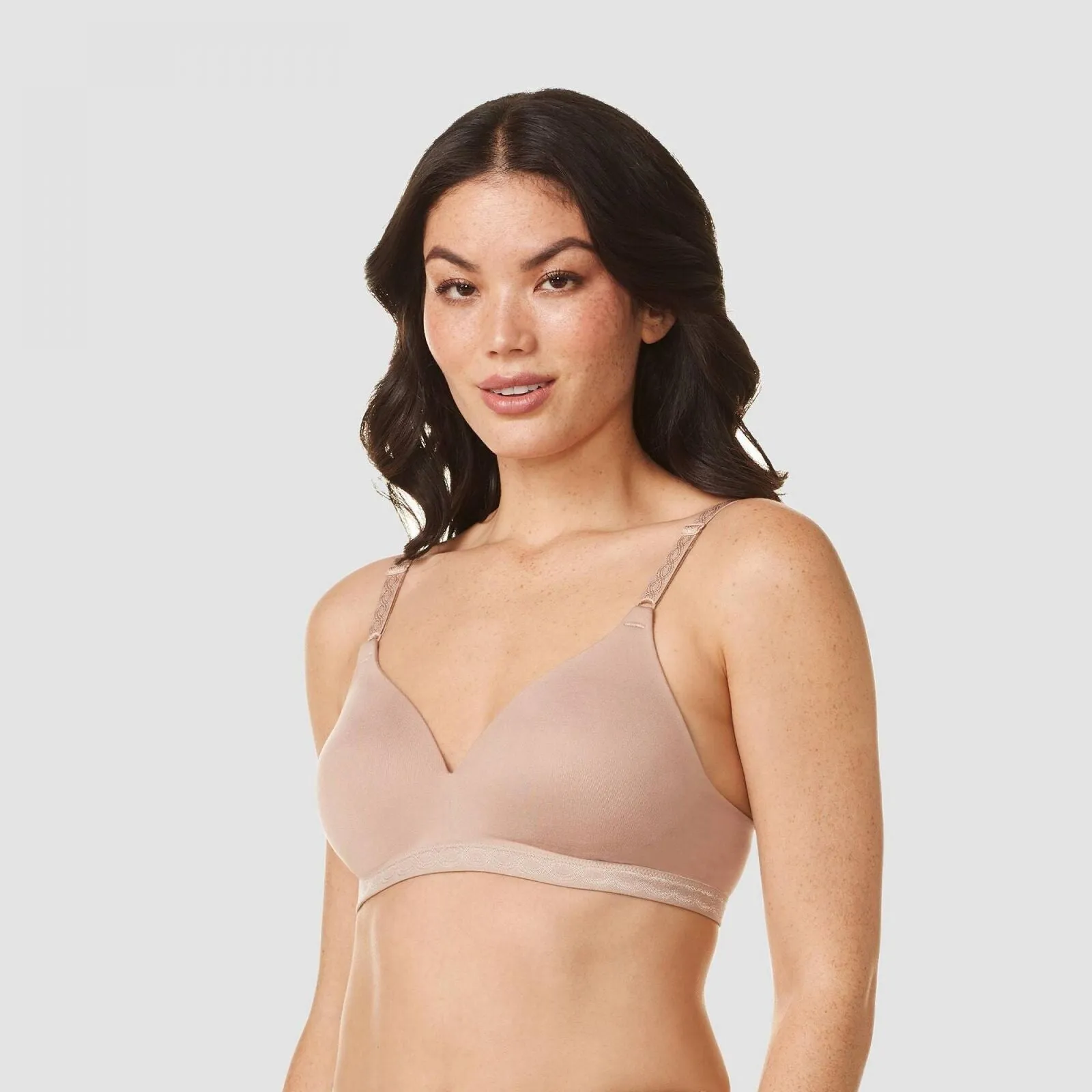 Simply Perfect Warner's Women's Super Soft Wirefree Bra Toasted Almond Brown 38D