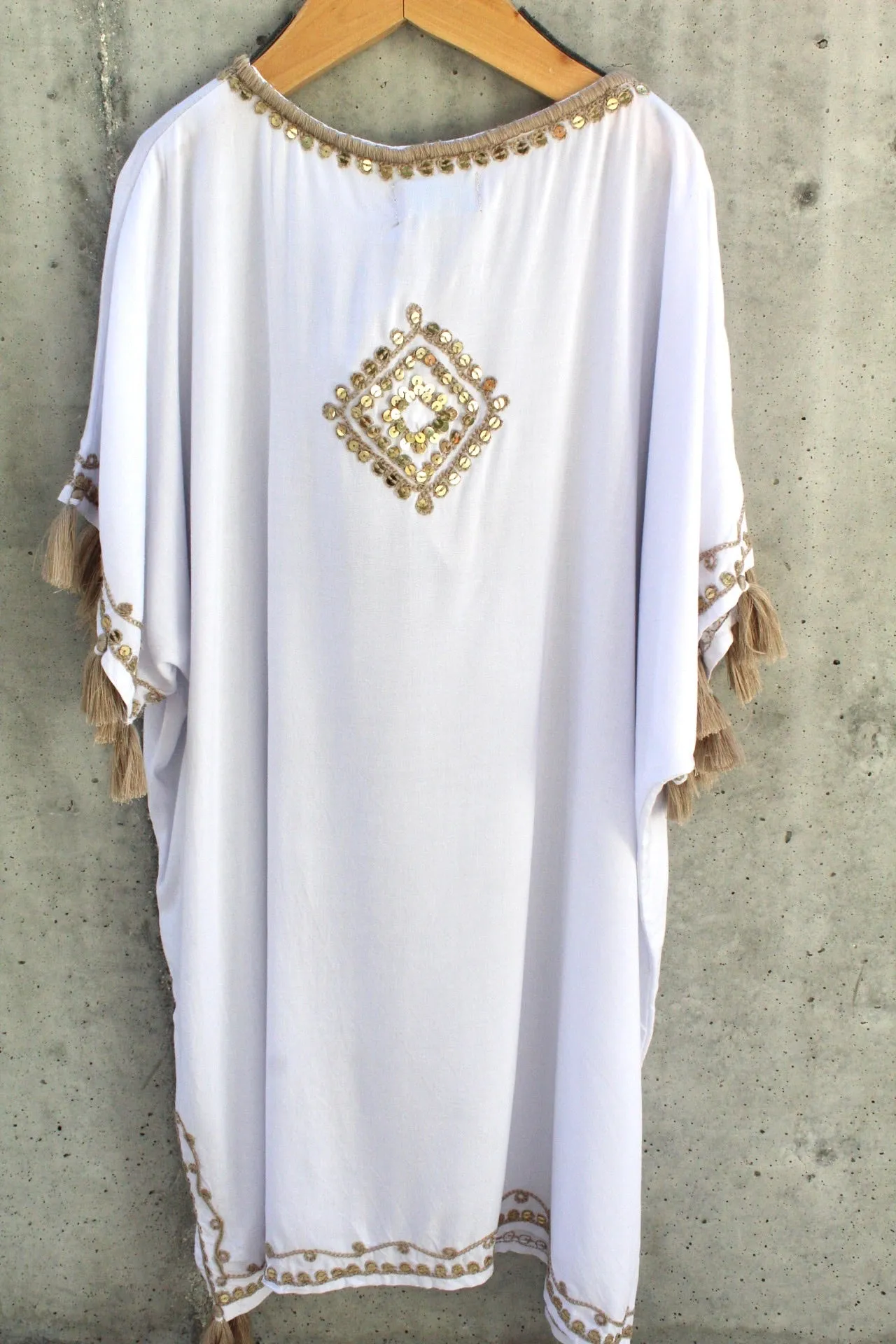 Skemo Teen Bling Short Kaftan White