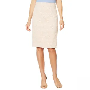 Slinky Brand Women's Pucker Jacquard Pencil Skirt