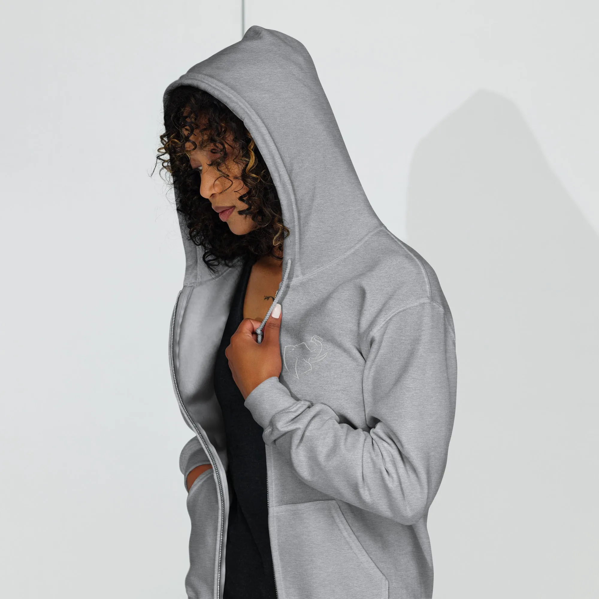 SO ELEPHANT WOMEN'S INSPIRE & MOTIVATE HEAVY BLEND ZIP UP