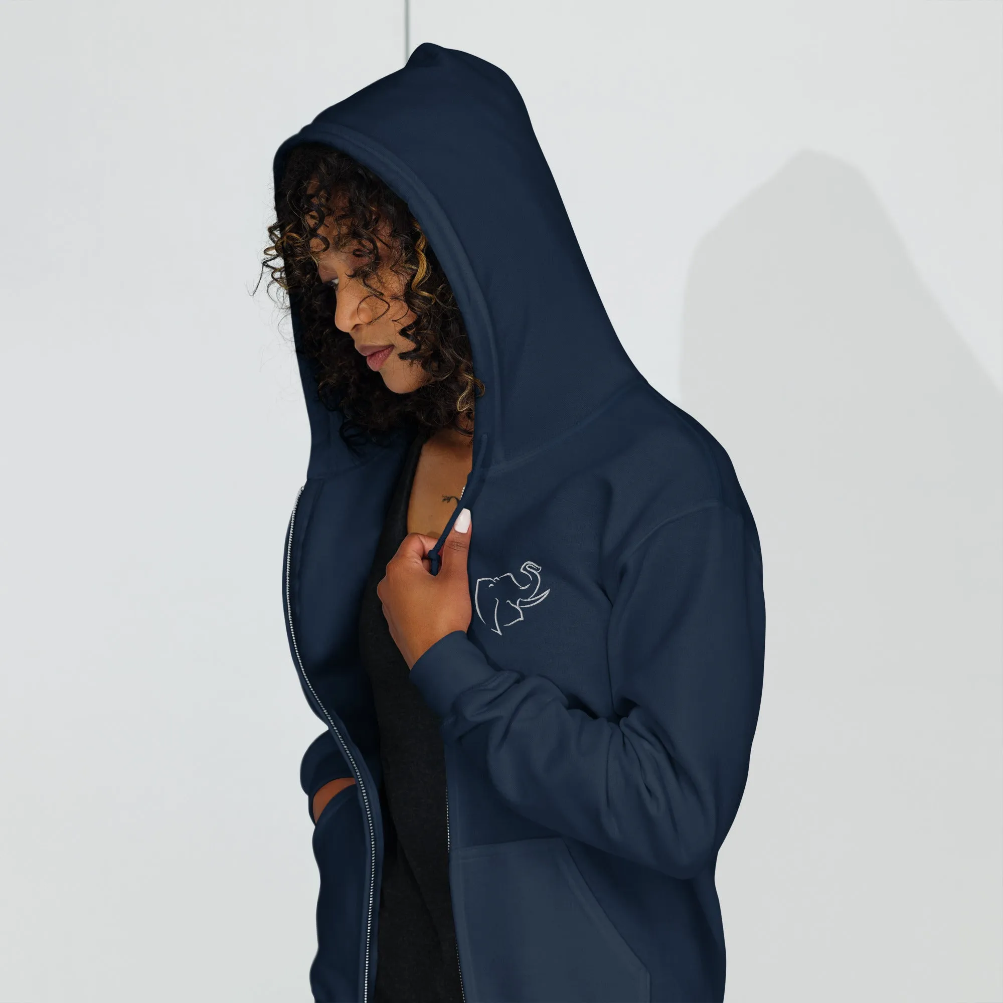 SO ELEPHANT WOMEN'S INSPIRE & MOTIVATE HEAVY BLEND ZIP UP
