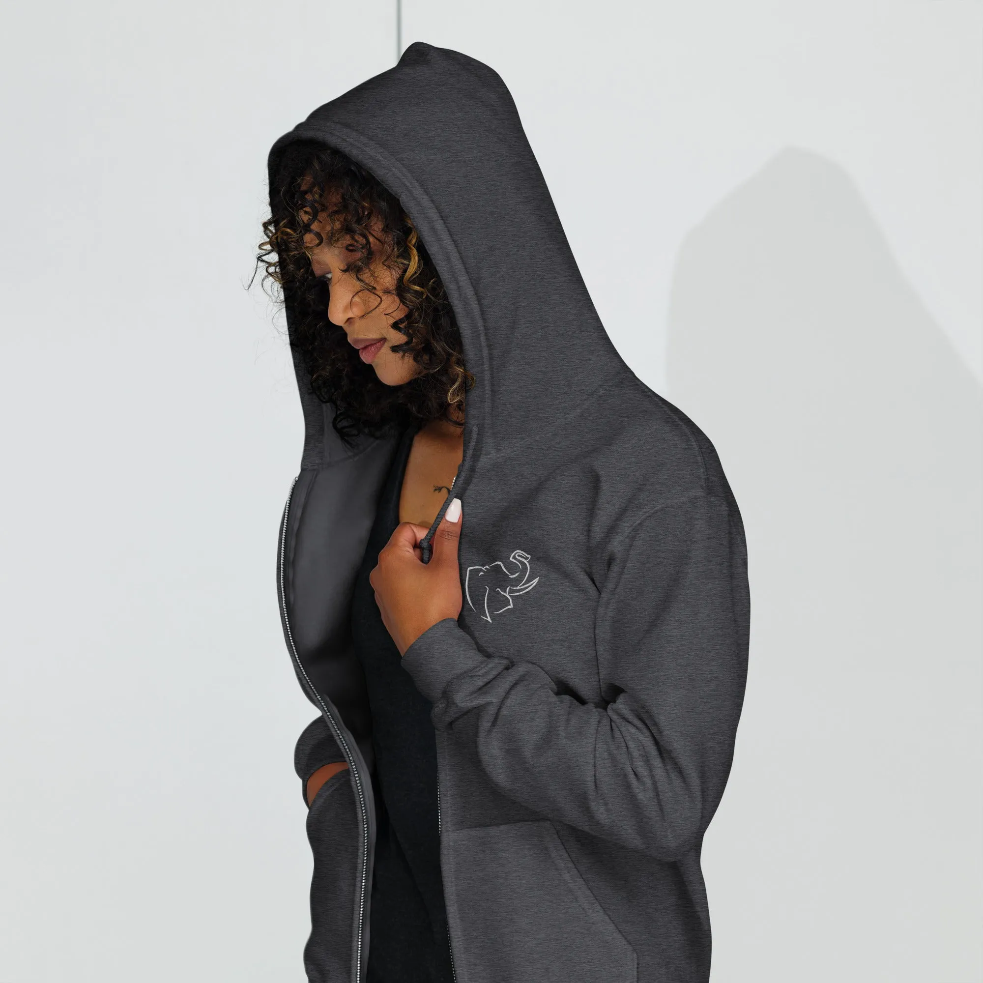 SO ELEPHANT WOMEN'S INSPIRE & MOTIVATE HEAVY BLEND ZIP UP