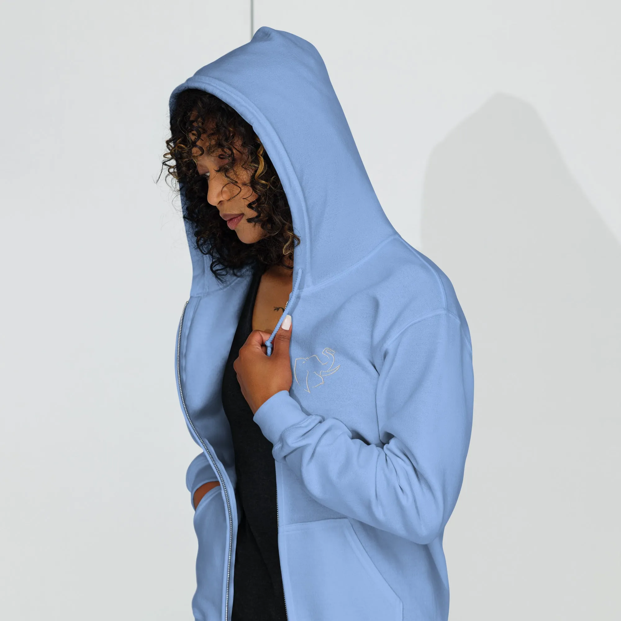 SO ELEPHANT WOMEN'S INSPIRE & MOTIVATE HEAVY BLEND ZIP UP
