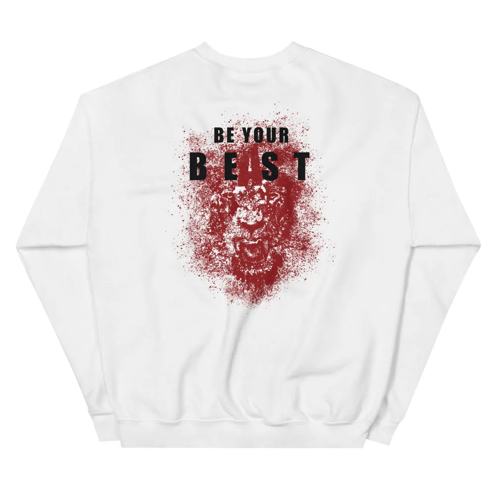 Soaring Champion on front, Be Your Beast on back, ASC logo on sleeve, women's sweatshirt