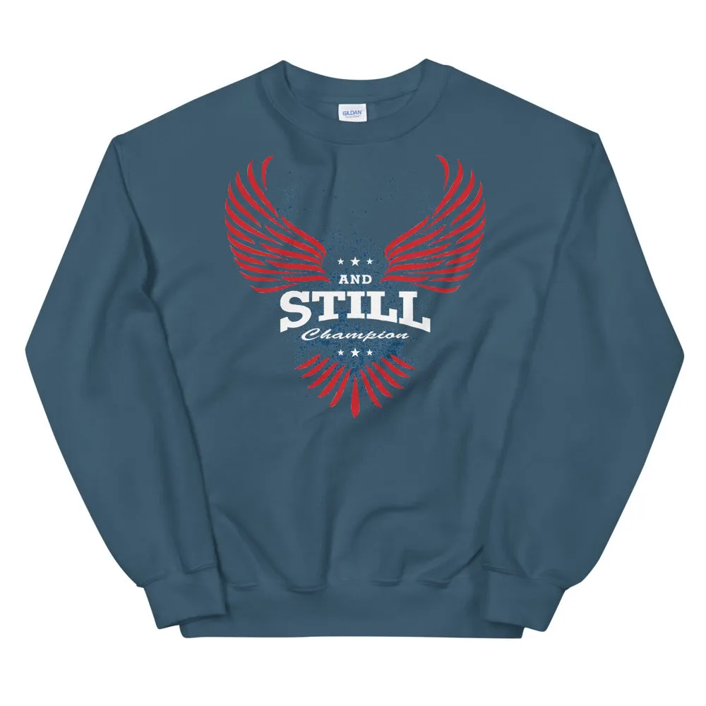 Soaring Champion women's sweatshirt with ASC logo on back label
