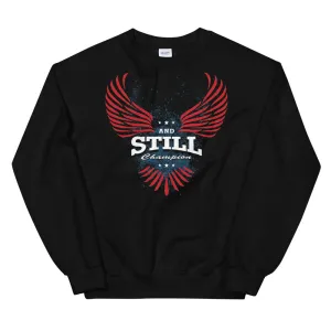 Soaring Champion women's sweatshirt with ASC logo on back label