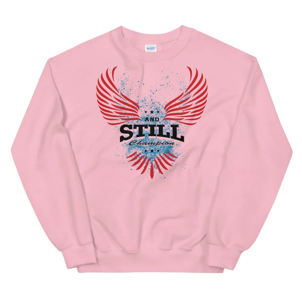 Soaring Champion women's sweatshirt with ASC logo on back label