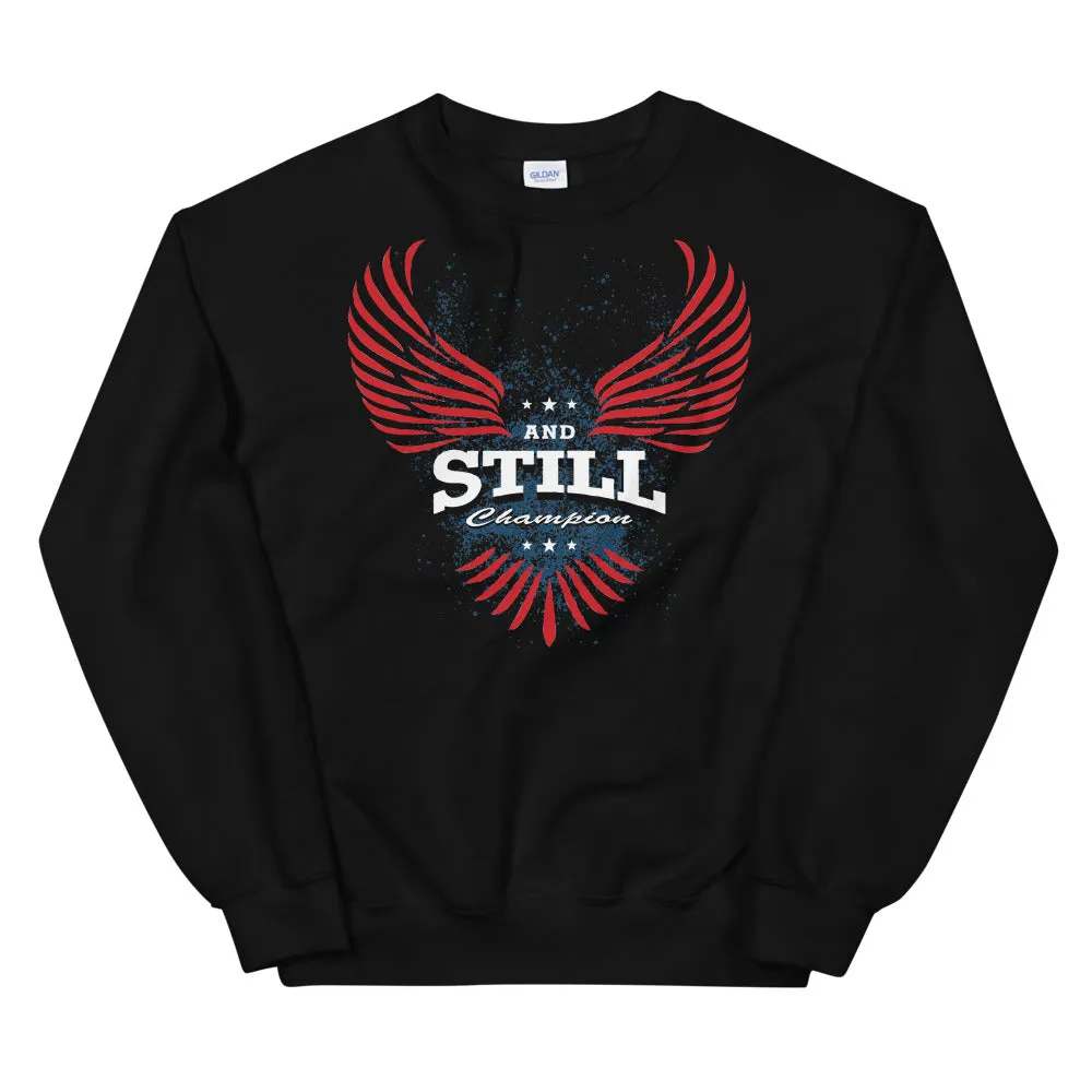 Soaring Champion women's sweatshirt with ASC logo on back label