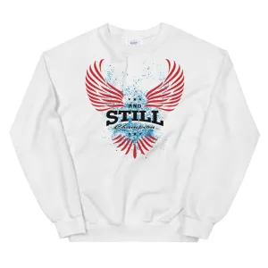 Soaring Champion women's sweatshirt with ASC logo on back label