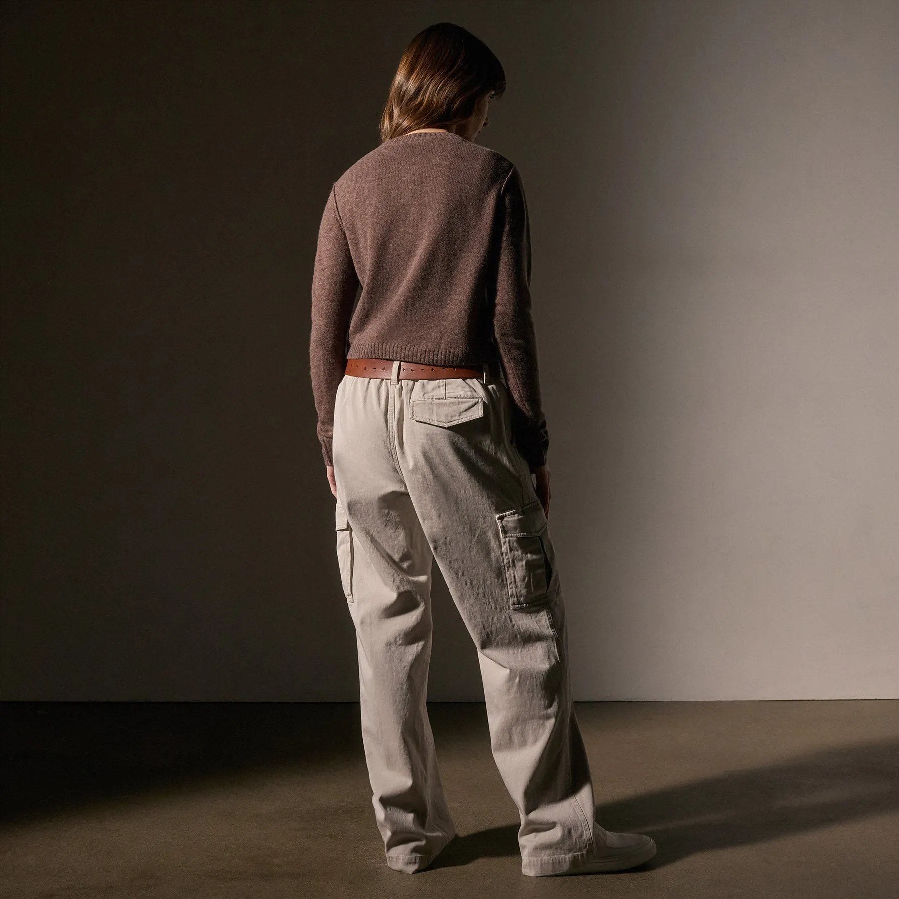Soft Featherweight Cashmere Cardigan - Brown Stone