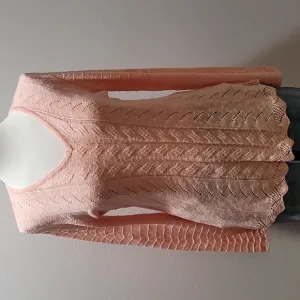 SOFT SURROUNDINGS CABLE KNIT PULLOVER SWEATER V NECK SHIRT TOP ORANGE WOMEN SZ M