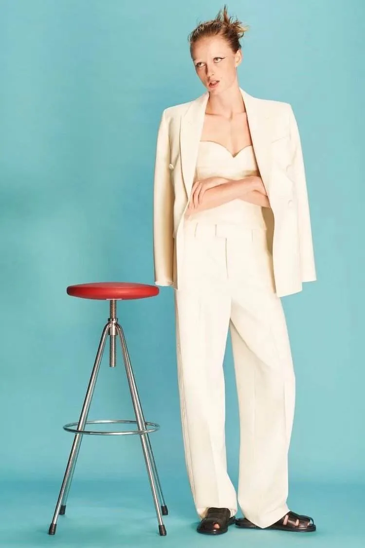 Solid Color Blazer 3 Piece Set
