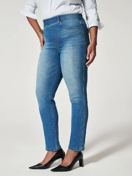 Spanx Ankle Straight Leg Jeans, Vintage Indigo