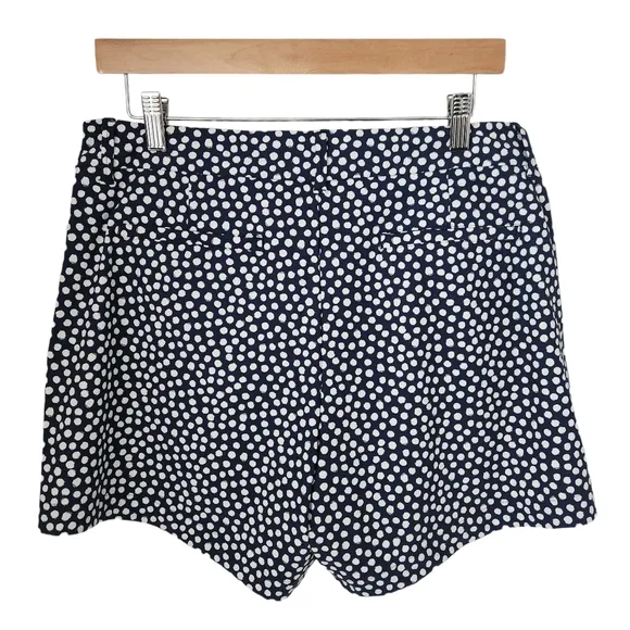 SPANX Sunshine Shorts 6&quot; Navy White Pantited Dot Women's Size Large