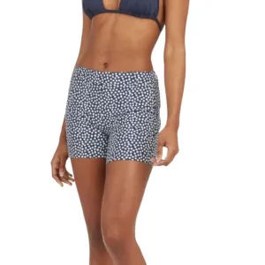 SPANX Sunshine Shorts 6&quot; Navy White Pantited Dot Women's Size Large