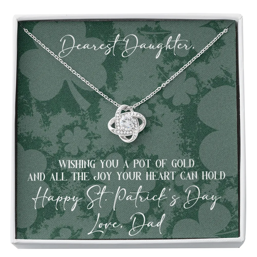 St. Patrick's Day Gift For Daughter From Dad-Lucky Necklace