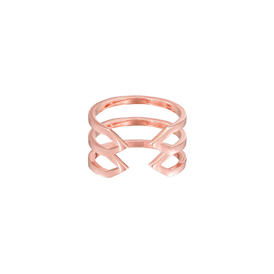 Stacked Dagger Ring - Midi | Rose Gold