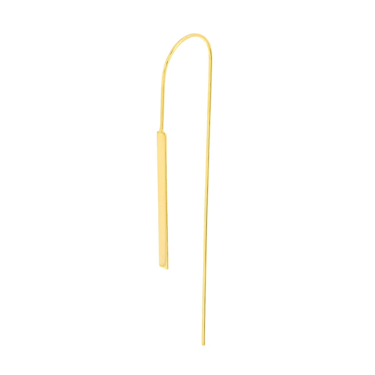 Staple Bar Wire Threader Earrings