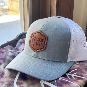 Stay Wild Hat w/Leather Patch