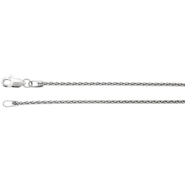 Sterling Silver 1.28mm Wheat Chain w/ Lobster Clasp - Various Lengths