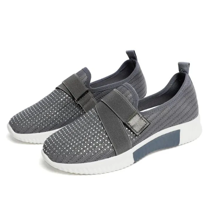StrideAlign™ | Women's Slip-On Sneakers | Velcro Closure, Posture Support & Breathable Design
