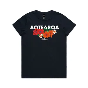St.Tropez - women's printed t-shirt - navy