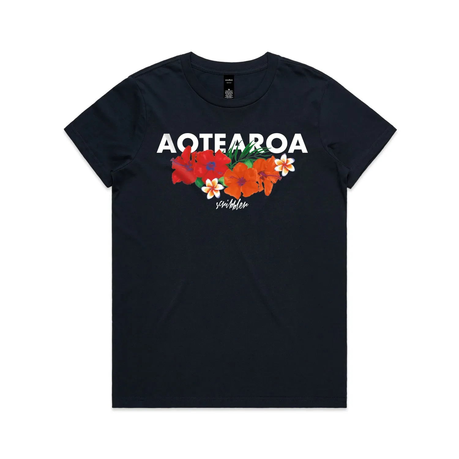 St.Tropez - women's printed t-shirt - navy